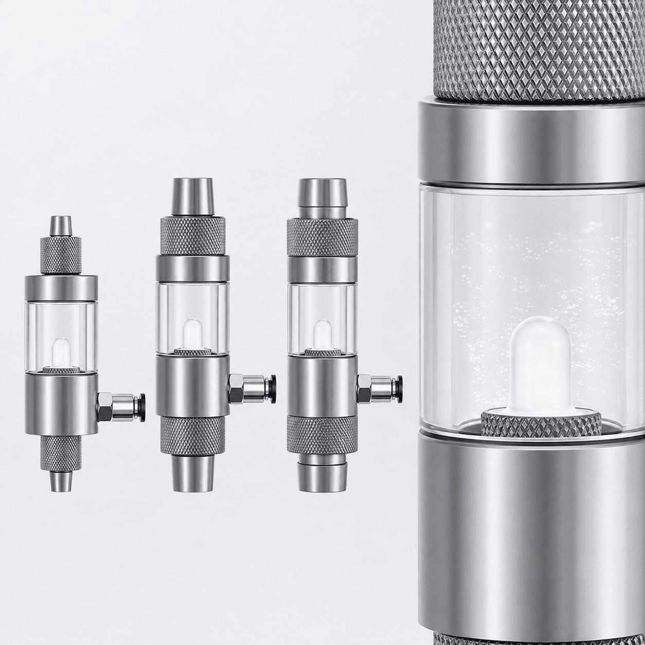 Reactor de CO₂ Week Aqua para Filtro Canister – Aluminio - Imagen 5