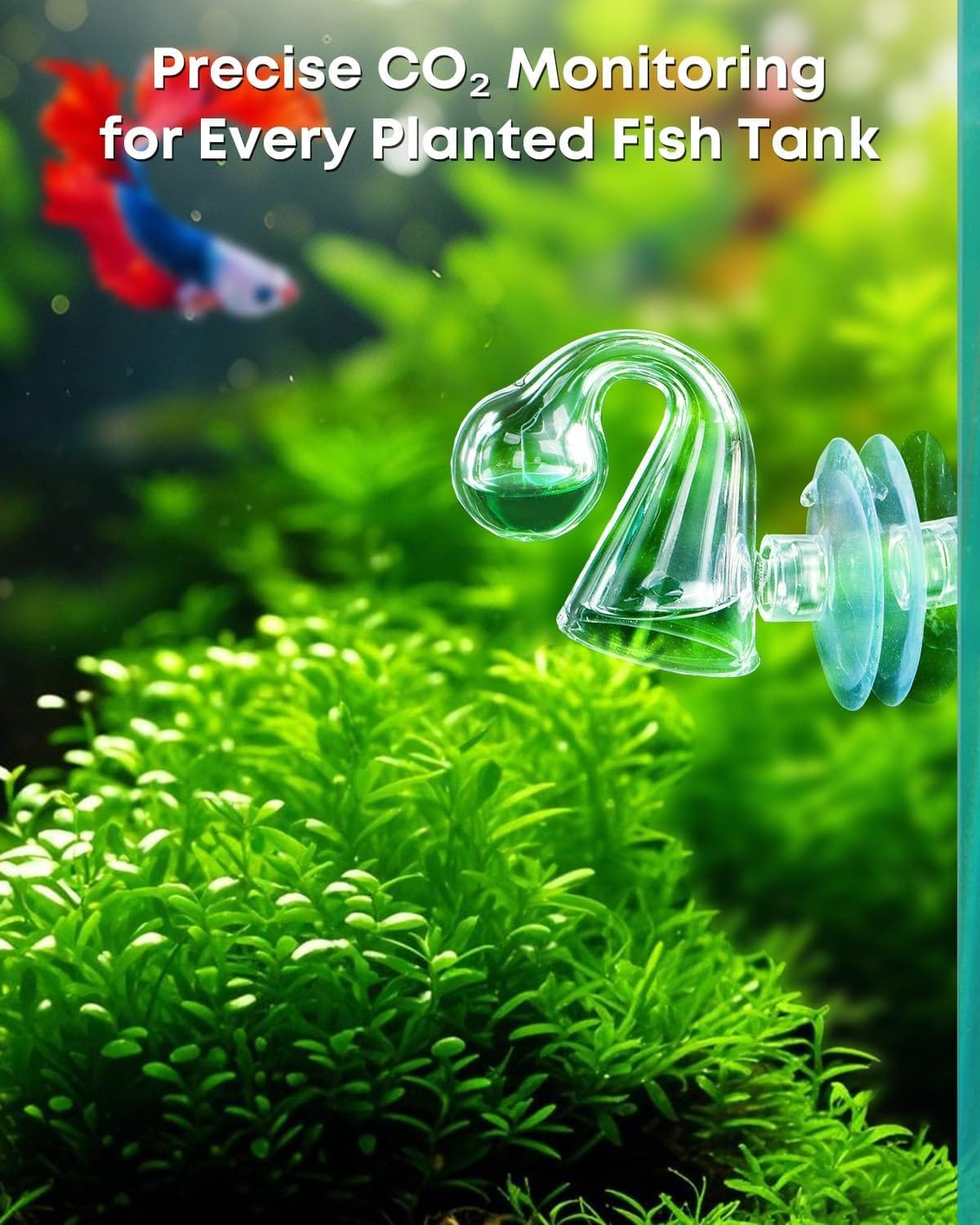 Kit Drop Checker CO₂ CO2-8 con Líquido y Vidrio para Acuario Plantado - Imagen 5