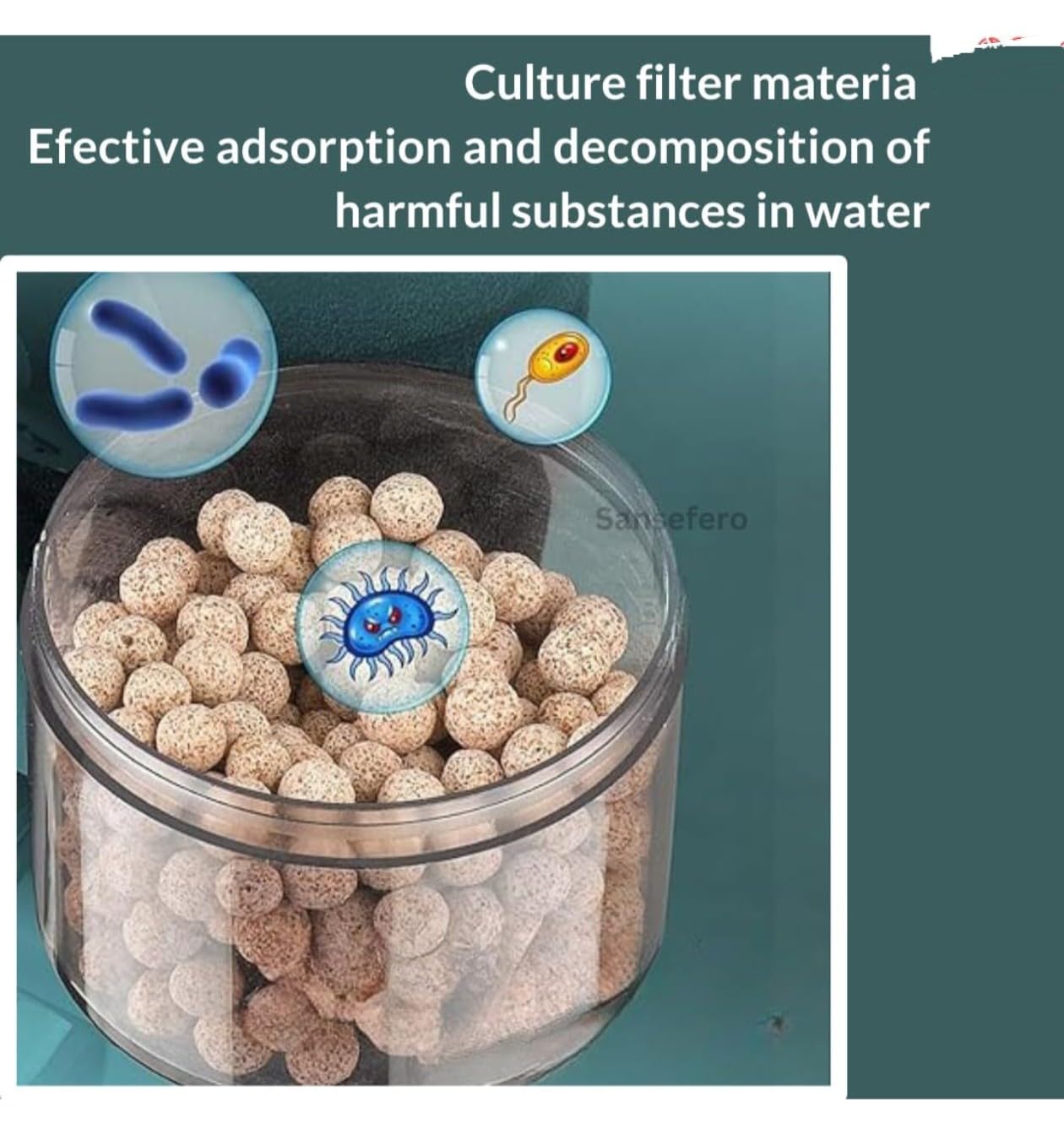 Filtro Esponja YU con Material Biológico para Acuario - Imagen 4