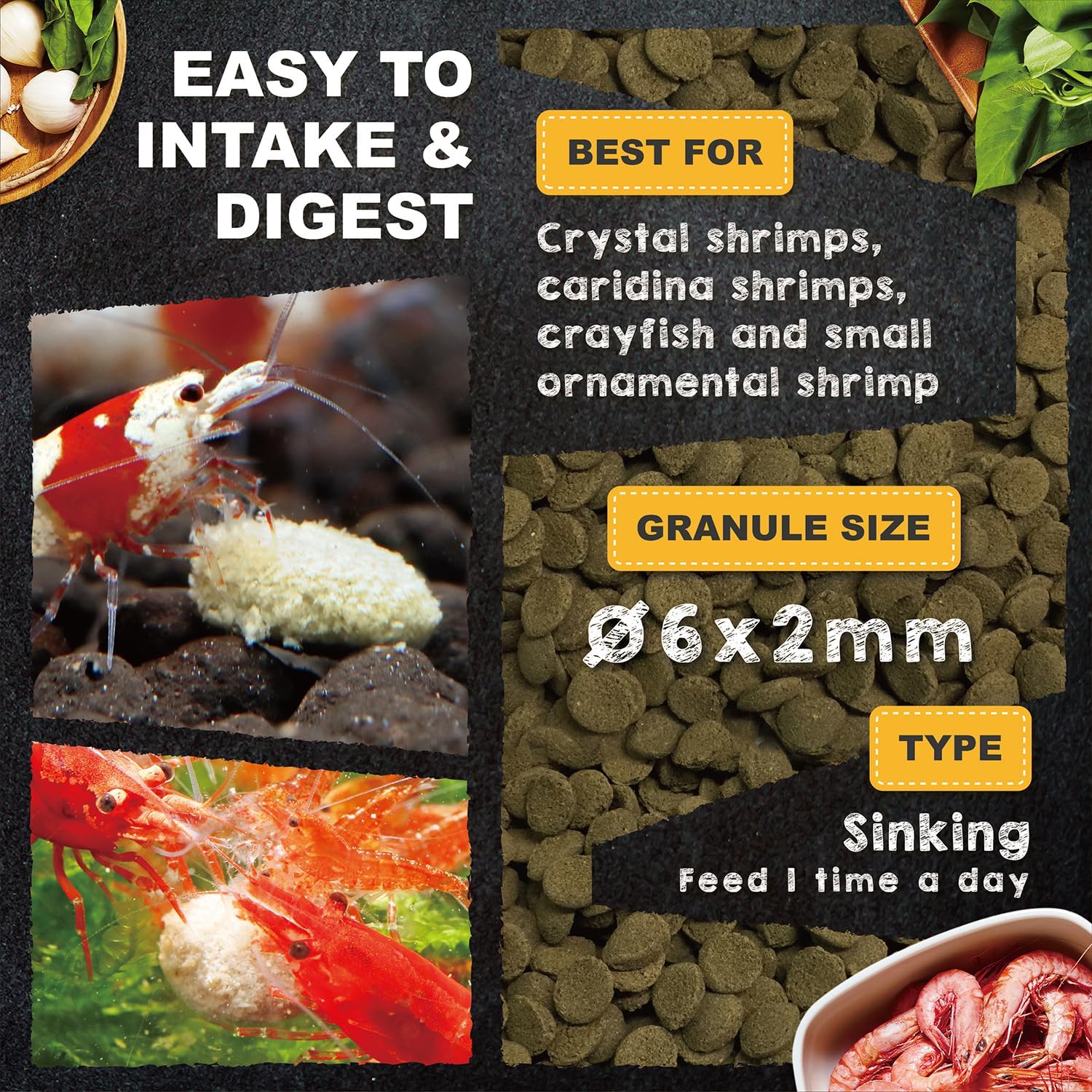 Alimento Ultra Fresh Shrimps Pro 20g/60ml para Gambas - Imagen 4