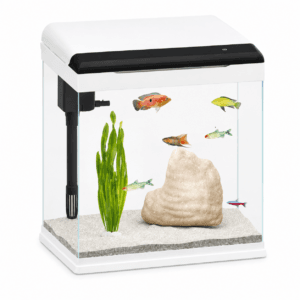 Acuario Minjiang MJ-LC366 Filtro Aereo LED Vidrio Ultra Claro