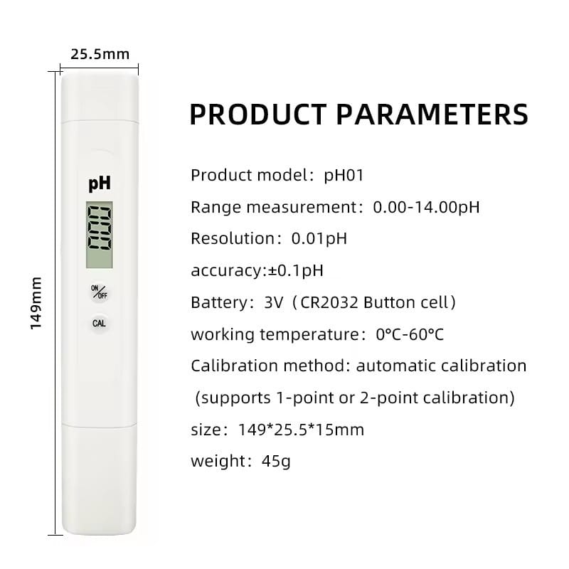 Medidor Digital de pH PH-4 tipo Lapicero para Acuario con Calibradores - Imagen 2