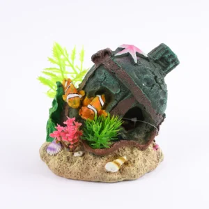 Adorno Casa de Pez Payasos NHSZ-59 para acuario