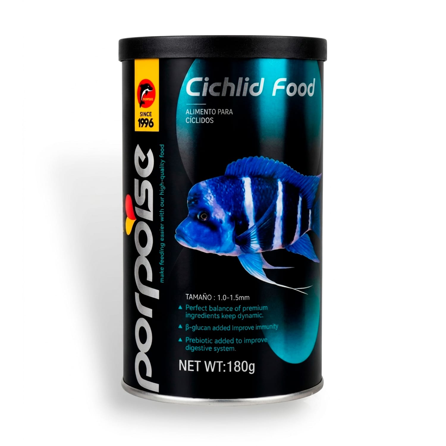 Alimento para Cíclidos Porpoise en Pellet 180 g