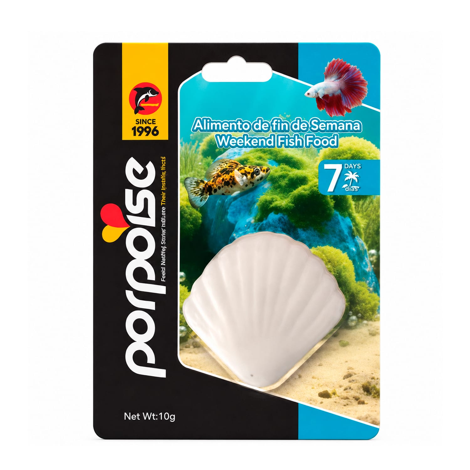 Alimento Vacacional para Peces Porpoise Weekend 10 g